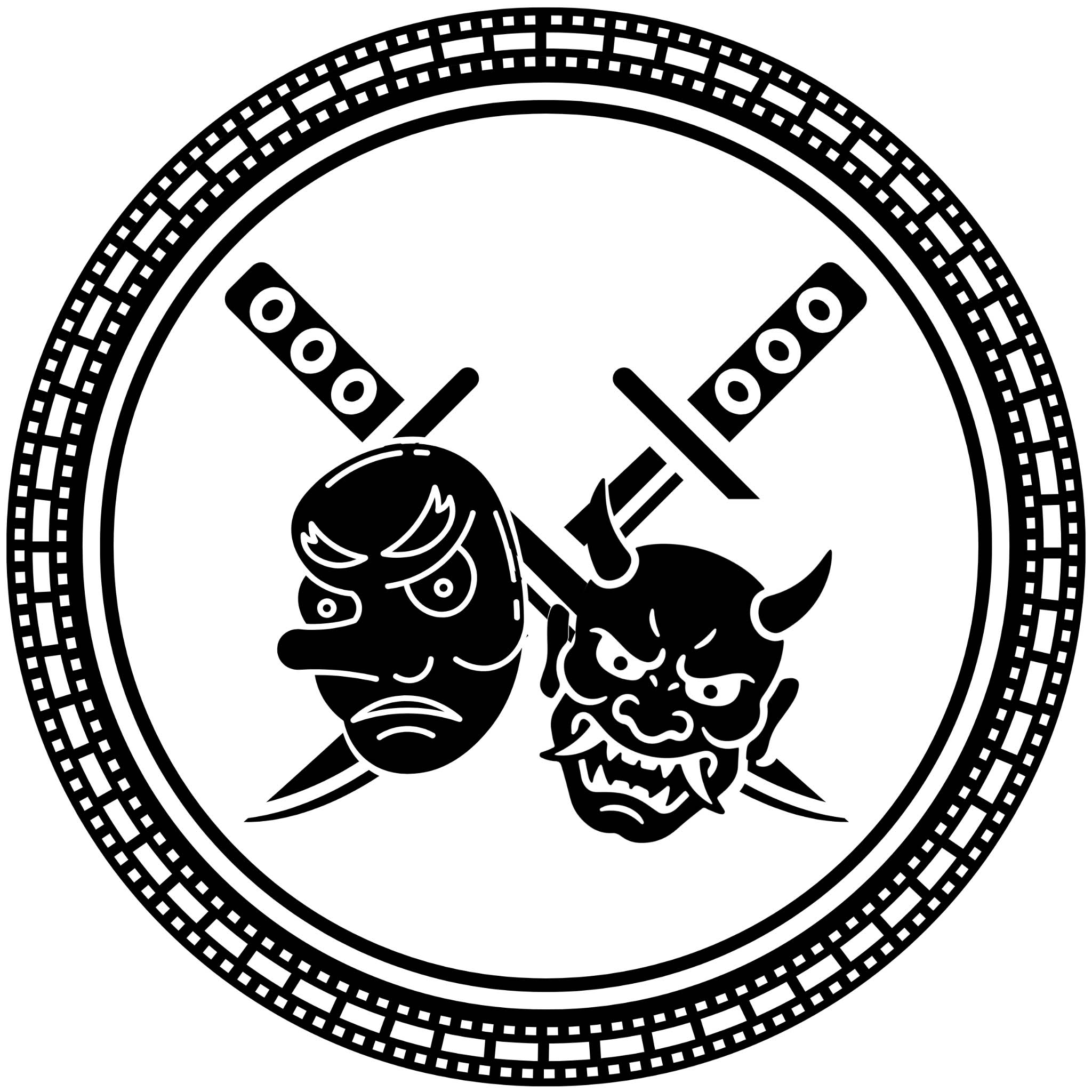 Emblema del club de coreografía samurai Samurai Enbu Kenkyūkai